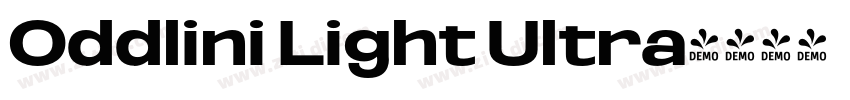 Oddlini Light Ultra字体转换